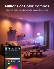 Govee BR30 Smart Colored Light Bulbs E26 850lm